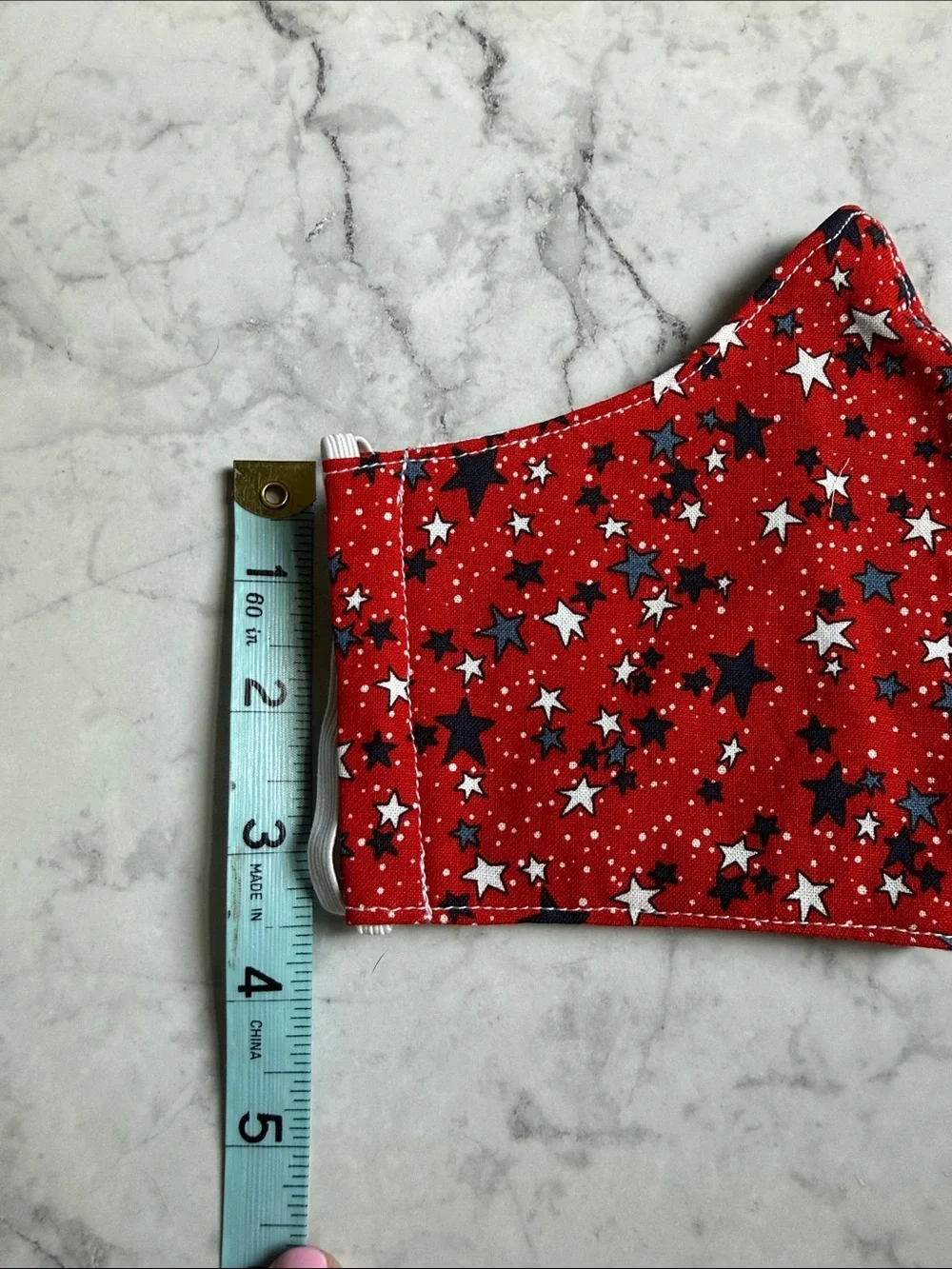 Women/teen Red Star Print Face Mask